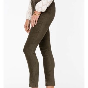 🔴💚 EUC NYDJ Alina Skinny Ankle Pants in "Loden" green - Size 4